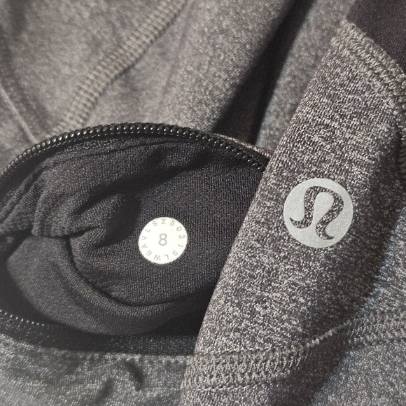 Lululemon Pace Rival Crop 22" Leggings Black Size 8 Women's $88 Retail - Picture 7 of 14